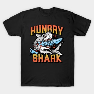 Hungry shark - wild shark design T-Shirt